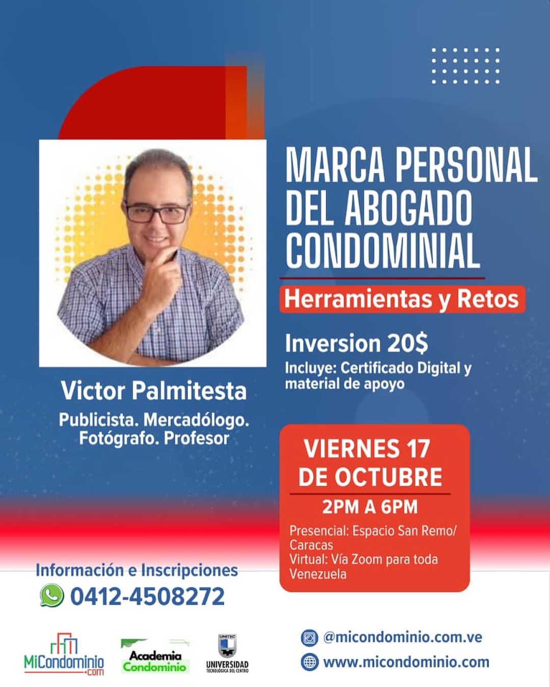 TALLER : MARCA PERSONAL DEL ABOGADO CONDOMINIAL: Herramientas y Retos