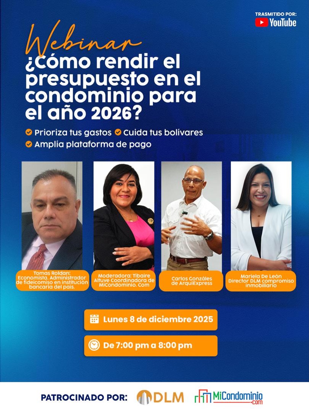 Webinar: ¿Cómo rendir el presupuesto en el condominio para el año 2026? 