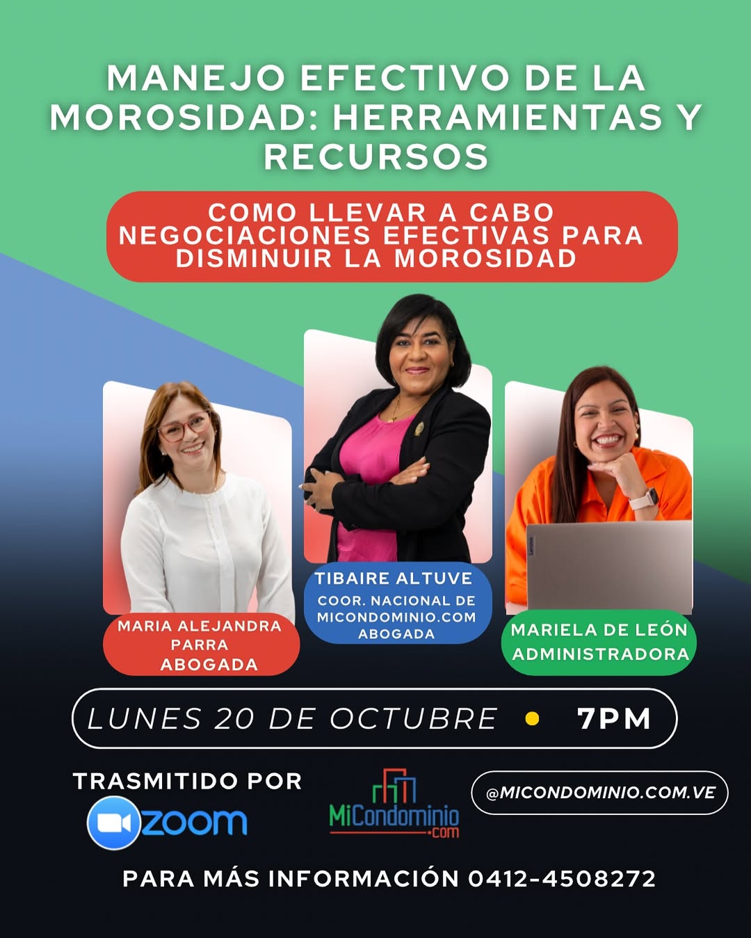 Zoom Gratuito de MiCondominio.com: Estrategias para Disminuir la Morosidad en Condominios